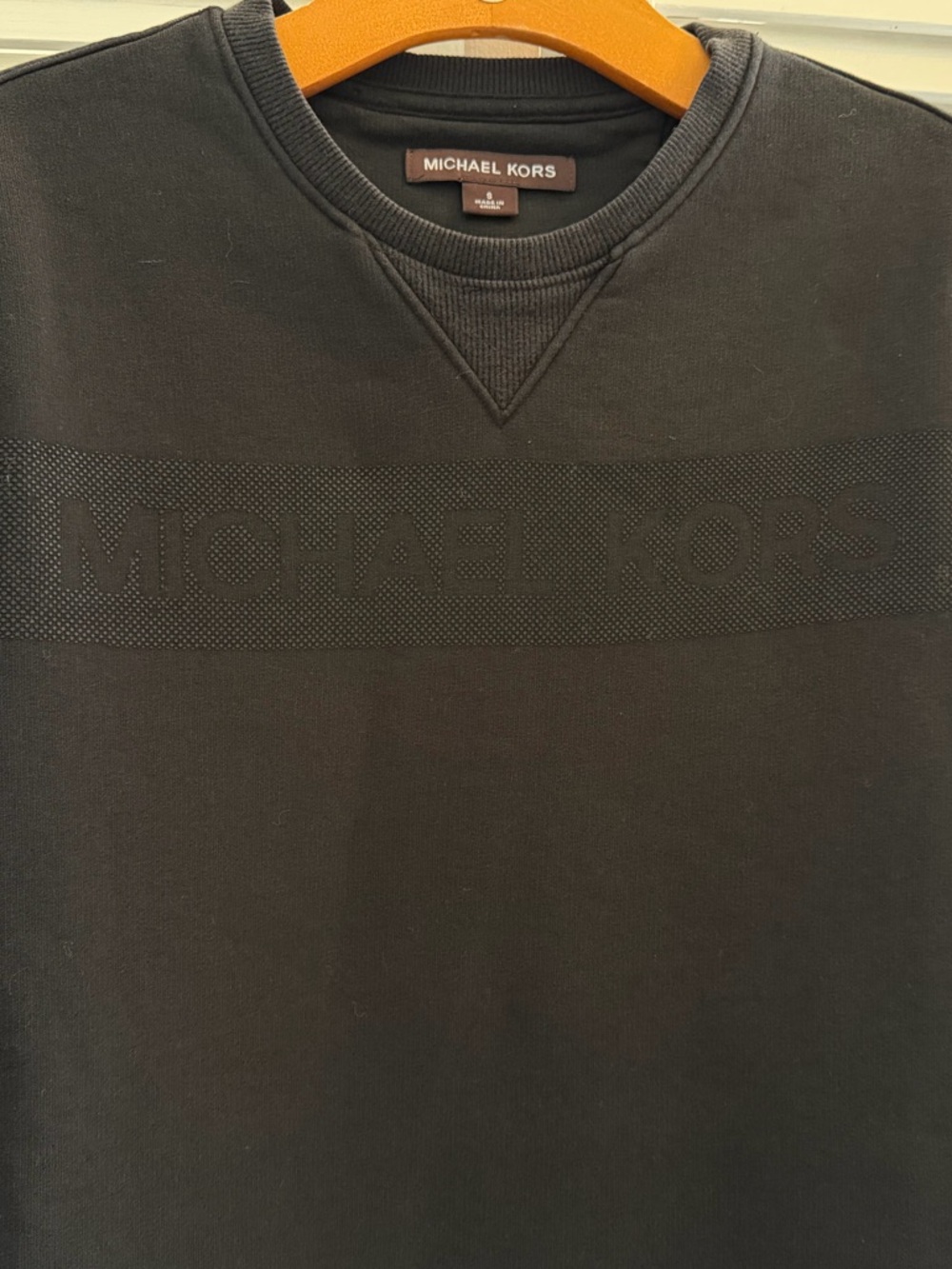Michael Kors Black Logo Sweatshirt Crewneck Men’s Size Small